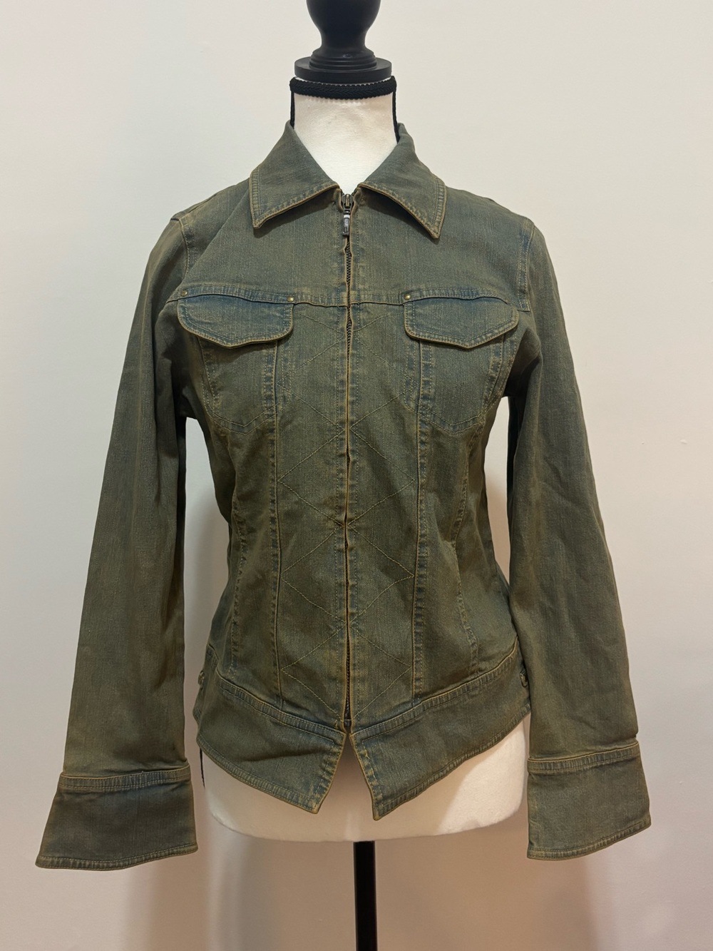 spanner size small dark wash jacket